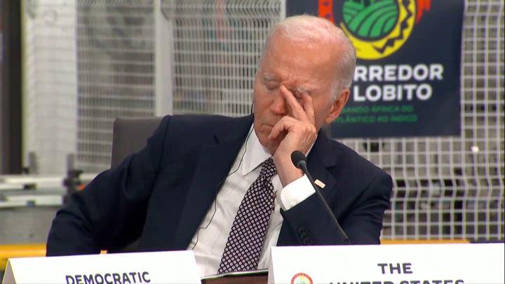 Biden Appears to Fall Asleep at African Summit