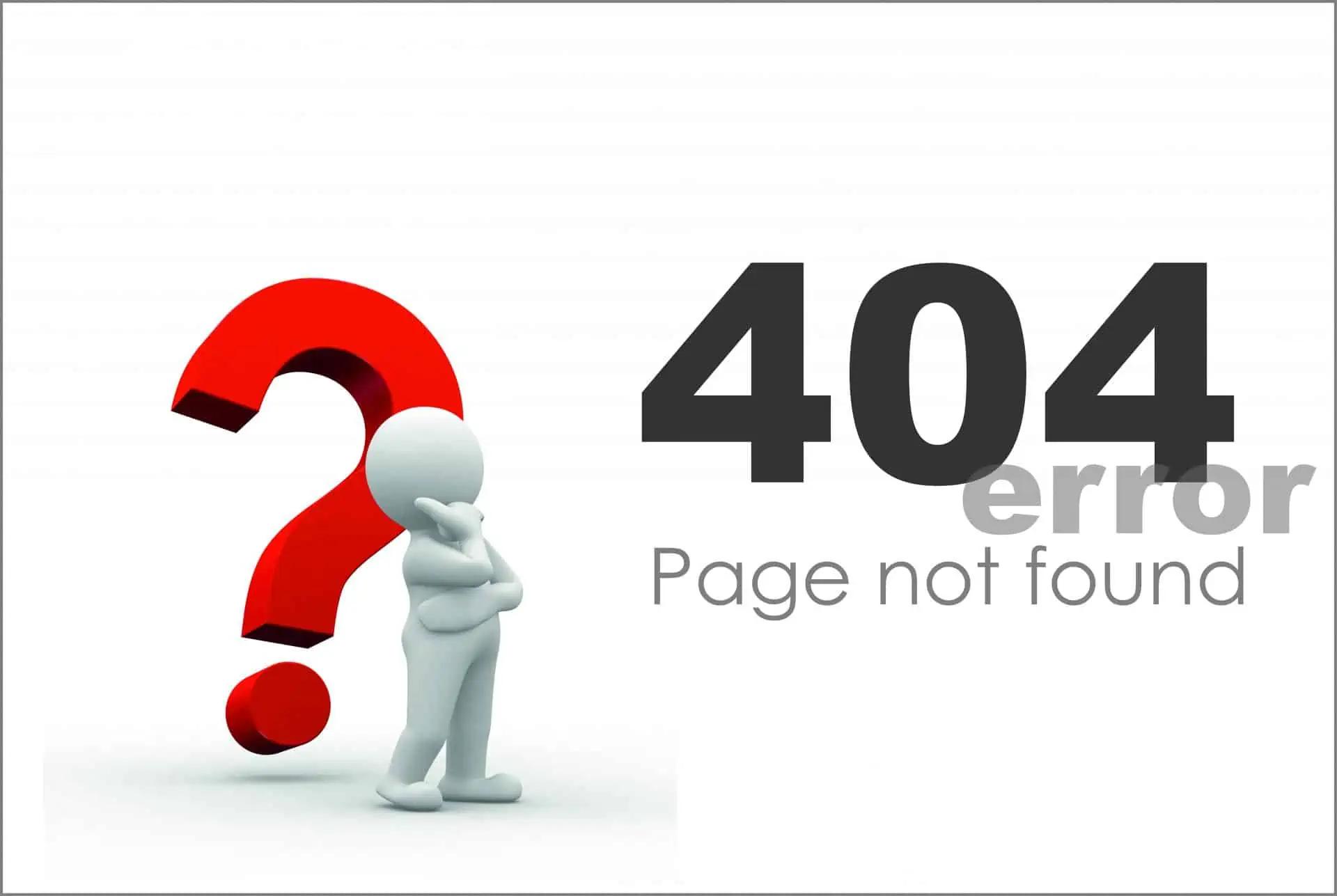 404 Error: Page Not Found