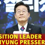 Lee Jae-myung Demands Yoon Seok-yeol’s Impeachment, Blasts Ruling Party